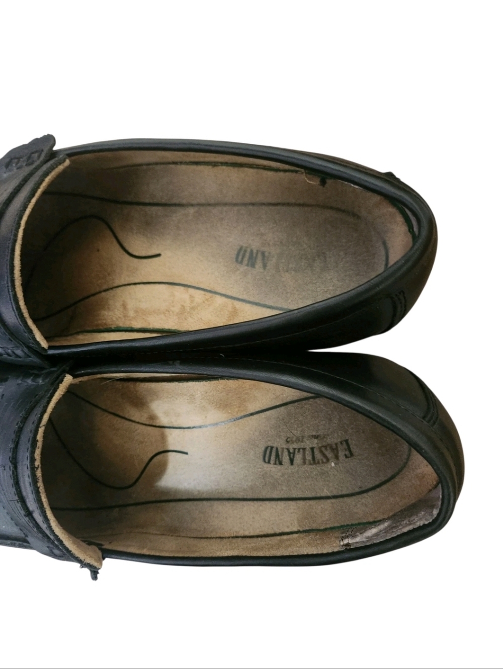 Eastland Y2K Newbury Black Leather Loafers 9 Chunky Heel 3934-01 Dark Academia - Picture 16 of 16